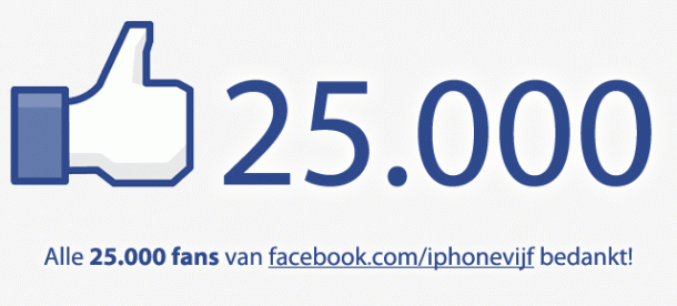 Facebook: 25.000 iPhone 5 fans