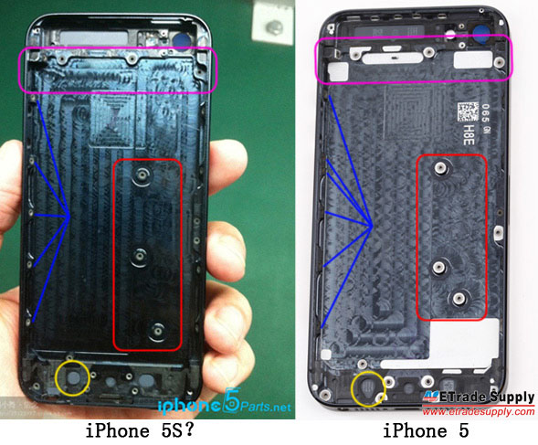 Verschillen behuizing iPhone 5 en iPhone 5S